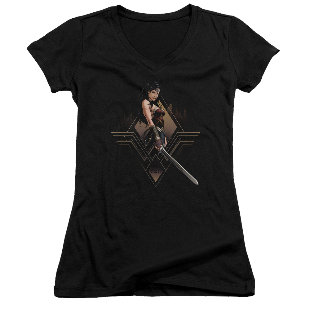 Batman v Superman City Girl - Juniors V-Neck T-Shirt Juniors V-Neck T-Shirt Batman   