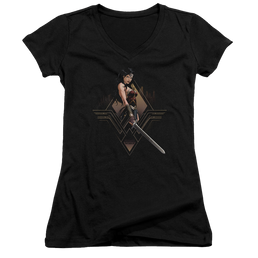 Batman v Superman City Girl - Juniors V-Neck T-Shirt Juniors V-Neck T-Shirt Batman   