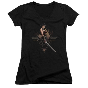 Batman v Superman City Girl - Juniors V-Neck T-Shirt Juniors V-Neck T-Shirt Batman   