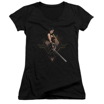 Batman v Superman City Girl - Juniors V-Neck T-Shirt Juniors V-Neck T-Shirt Batman   