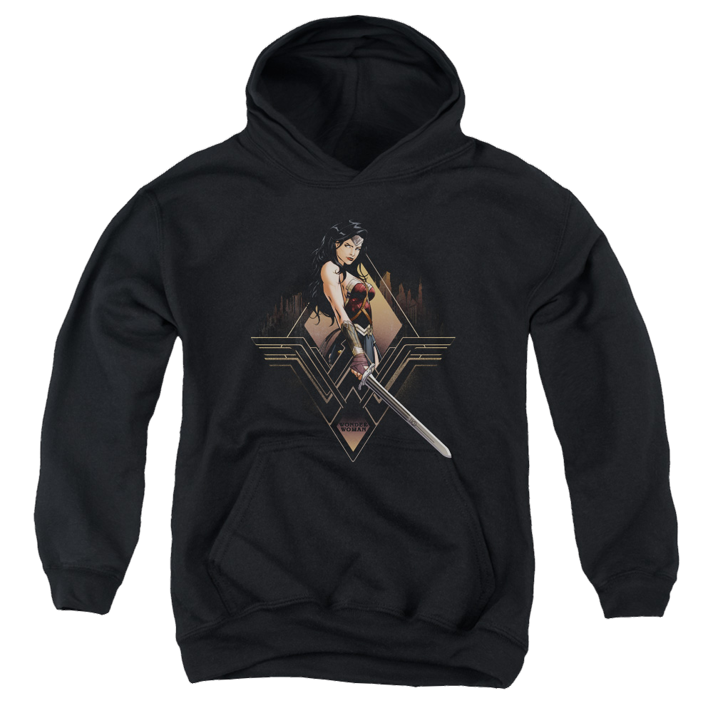 Batman v Superman City Girl - Youth Hoodie Youth Hoodie (Ages 8-12) Batman   