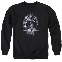 Batman v Superman Rainy Night - Men's Crewneck Sweatshirt Men's Crewneck Sweatshirt Batman   
