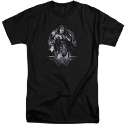 Batman v Superman Rainy Night - Men's Tall Fit T-Shirt Men's Tall Fit T-Shirt Batman   