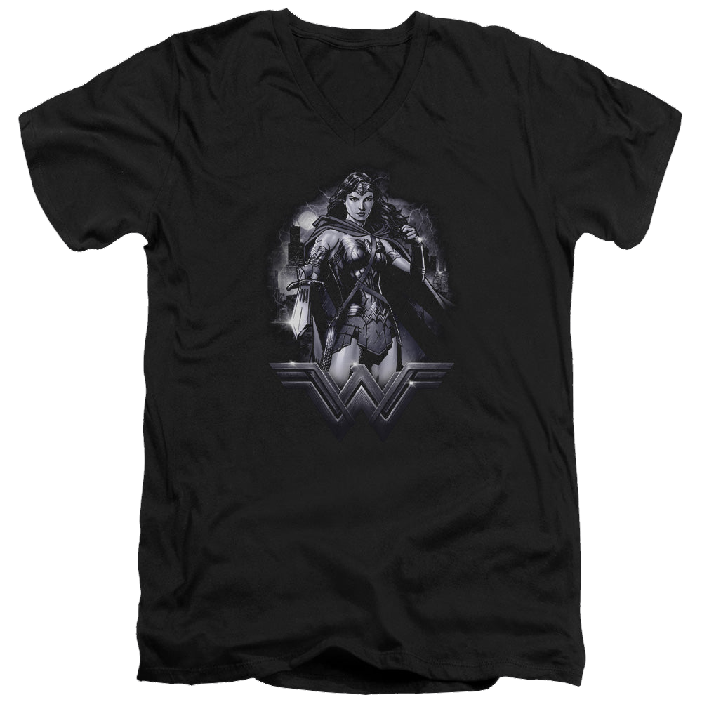 Batman v Superman Rainy Night - Men's V-Neck T-Shirt Men's V-Neck T-Shirt Batman   