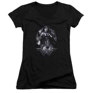 Batman v Superman Rainy Night - Juniors V-Neck T-Shirt Juniors V-Neck T-Shirt Batman   