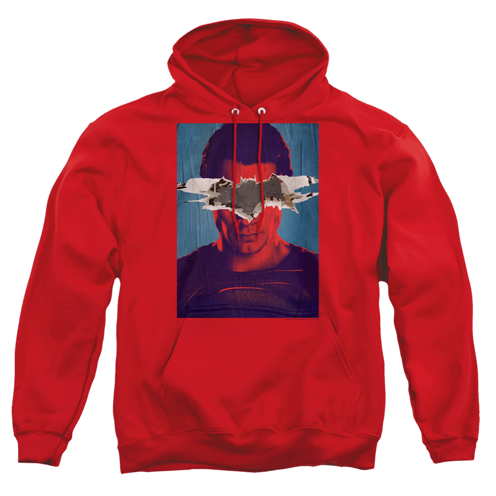 Batman v Superman Superman Poster - Pullover Hoodie Pullover Hoodie Batman   