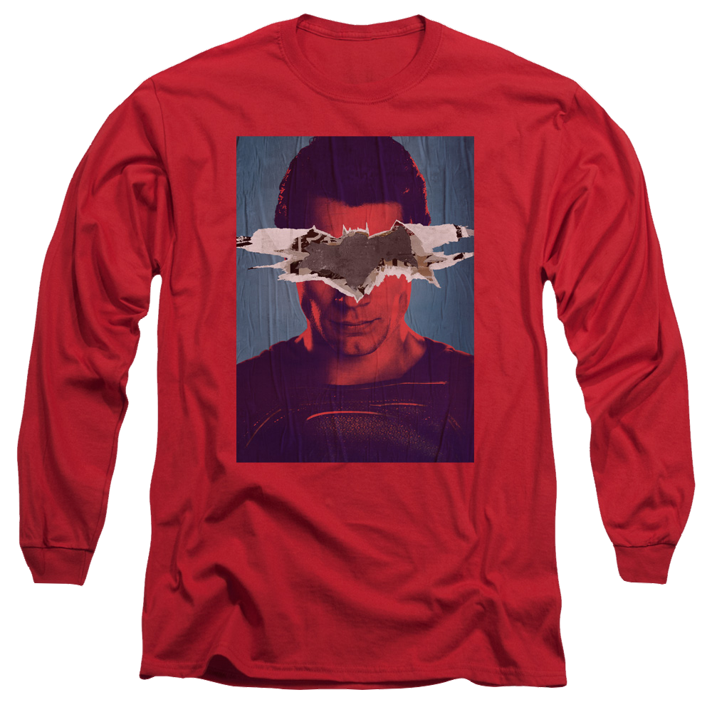 Batman v Superman Superman Poster - Men's Long Sleeve T-Shirt Men's Long Sleeve T-Shirt Batman   