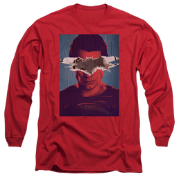 Batman v Superman Superman Poster - Men's Long Sleeve T-Shirt Men's Long Sleeve T-Shirt Batman   