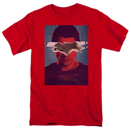 Batman v Superman Superman Poster - Men's Regular Fit T-Shirt Men's Regular Fit T-Shirt Batman   