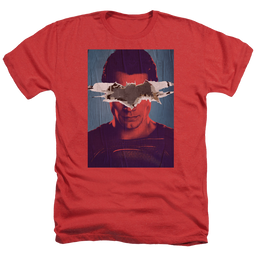 Batman v Superman Superman Poster - Men's Heather T-Shirt Men's Heather T-Shirt Batman   