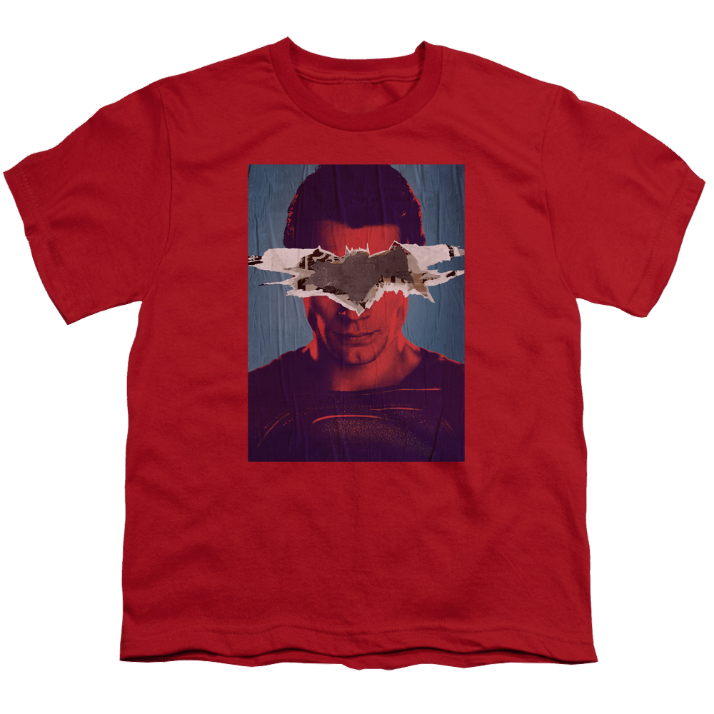 Batman v Superman Superman Poster - Youth T-Shirt Youth T-Shirt (Ages 8-12) Batman   