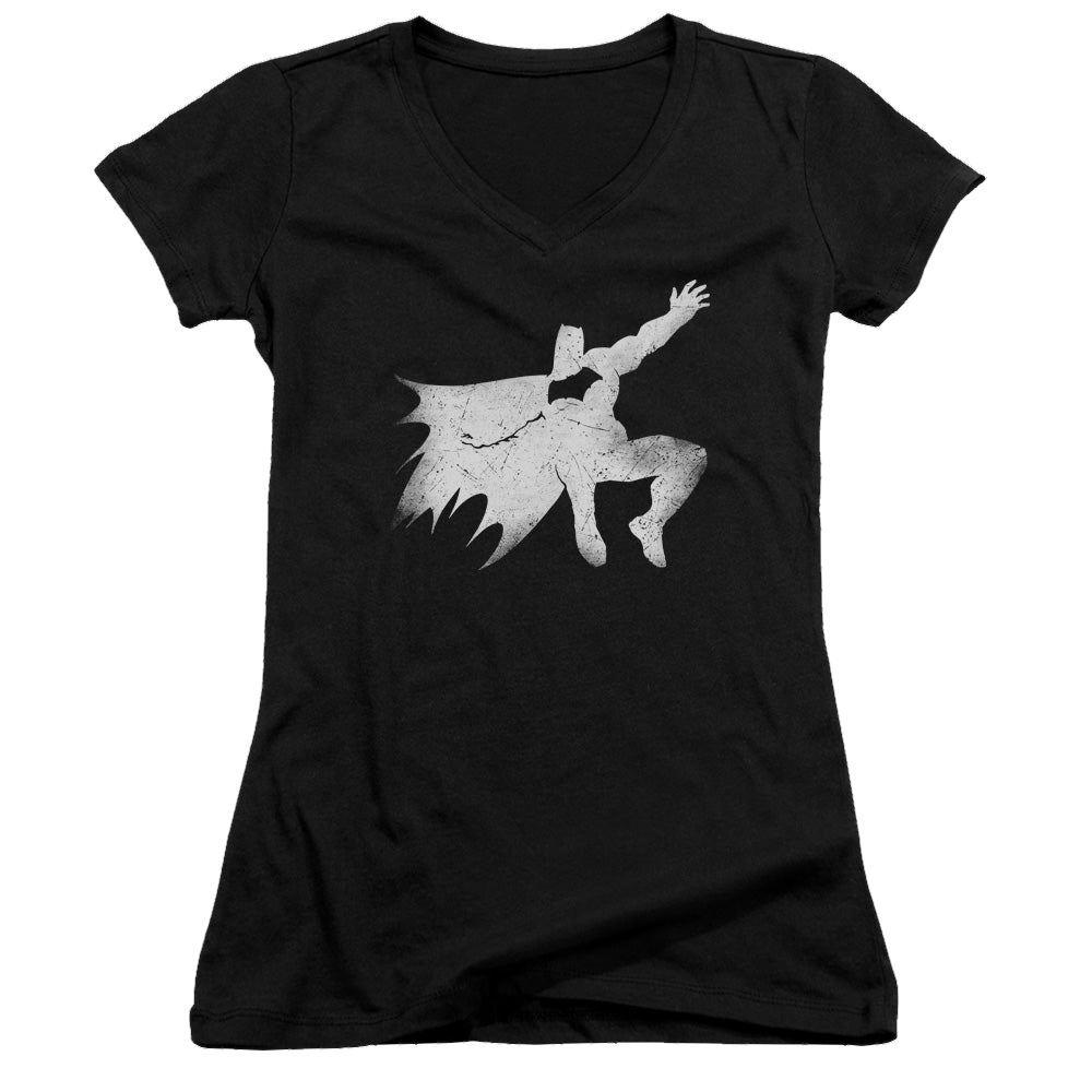 Batman v Superman Knight Silhouette - Juniors V-Neck T-Shirt Juniors V-Neck T-Shirt Batman   