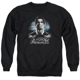 Batman v Superman Unequaled - Men's Crewneck Sweatshirt Men's Crewneck Sweatshirt Batman   