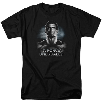 Black men's regular fit t-shirt with Batman v Superman Unequaled graphic