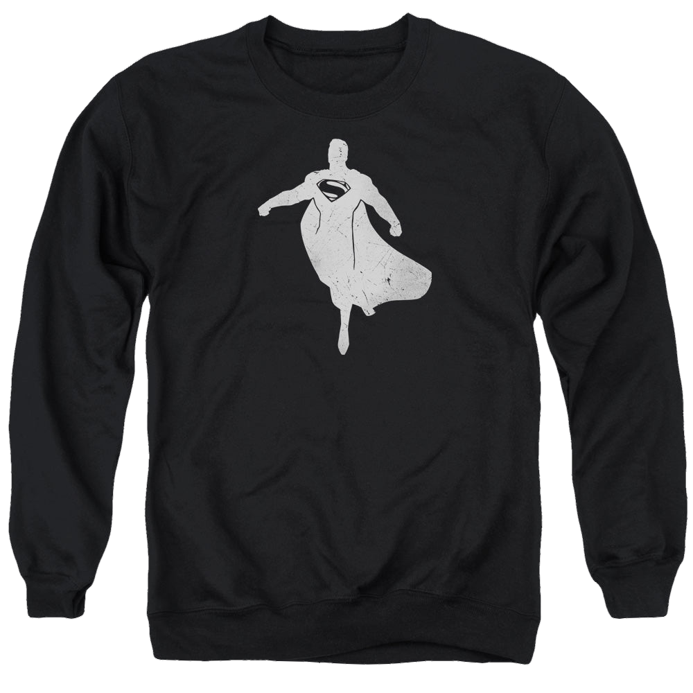 Batman v Superman Superman Silhouette - Men's Crewneck Sweatshirt Men's Crewneck Sweatshirt Batman   