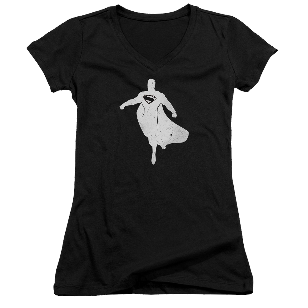 Batman v Superman Superman Silhouette - Juniors V-Neck T-Shirt Juniors V-Neck T-Shirt Batman   