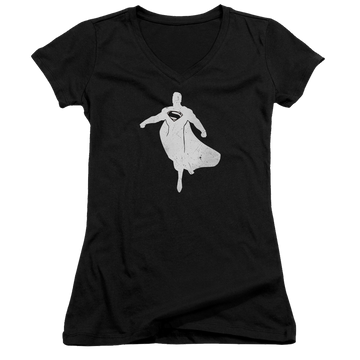 Batman v Superman Superman Silhouette - Juniors V-Neck T-Shirt Juniors V-Neck T-Shirt Batman   