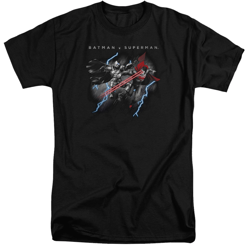 Batman v Superman Lightning Fight - Men's Tall Fit T-Shirt Men's Tall Fit T-Shirt Batman   