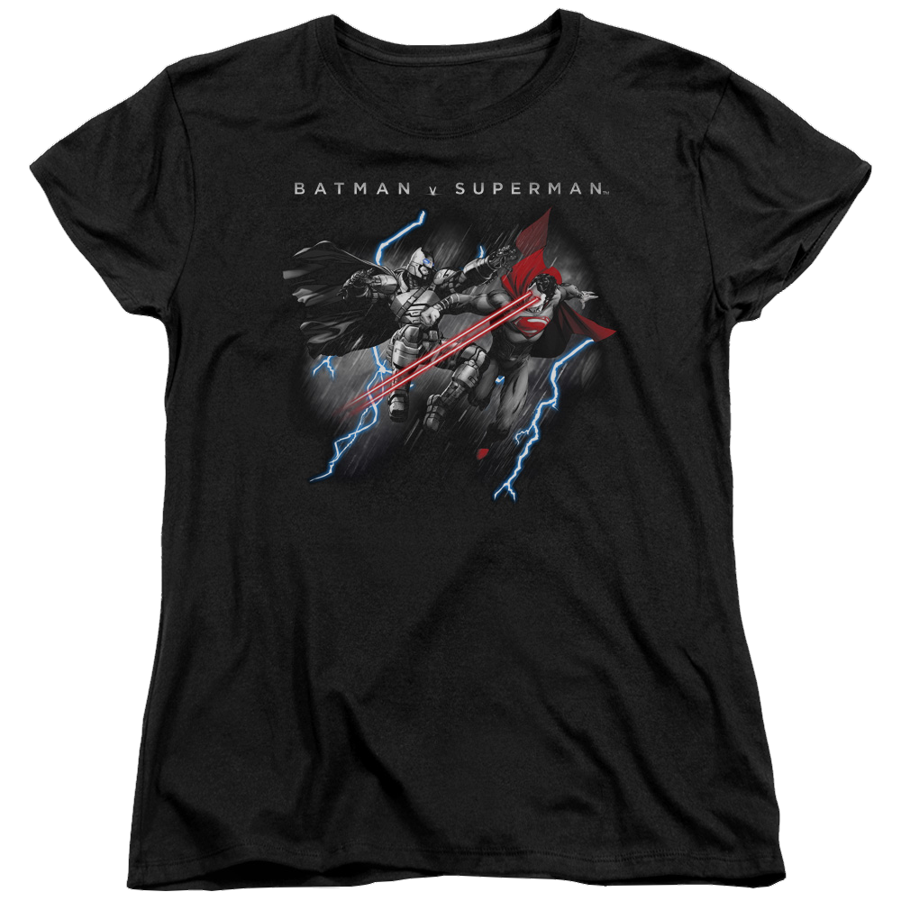 Batman v Superman Lightning Fight - Women's T-Shirt Women's T-Shirt Batman   