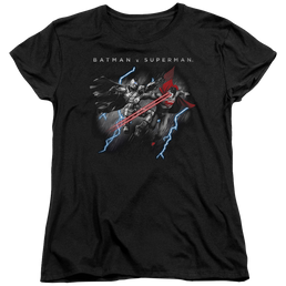 Batman v Superman Lightning Fight - Women's T-Shirt Women's T-Shirt Batman   