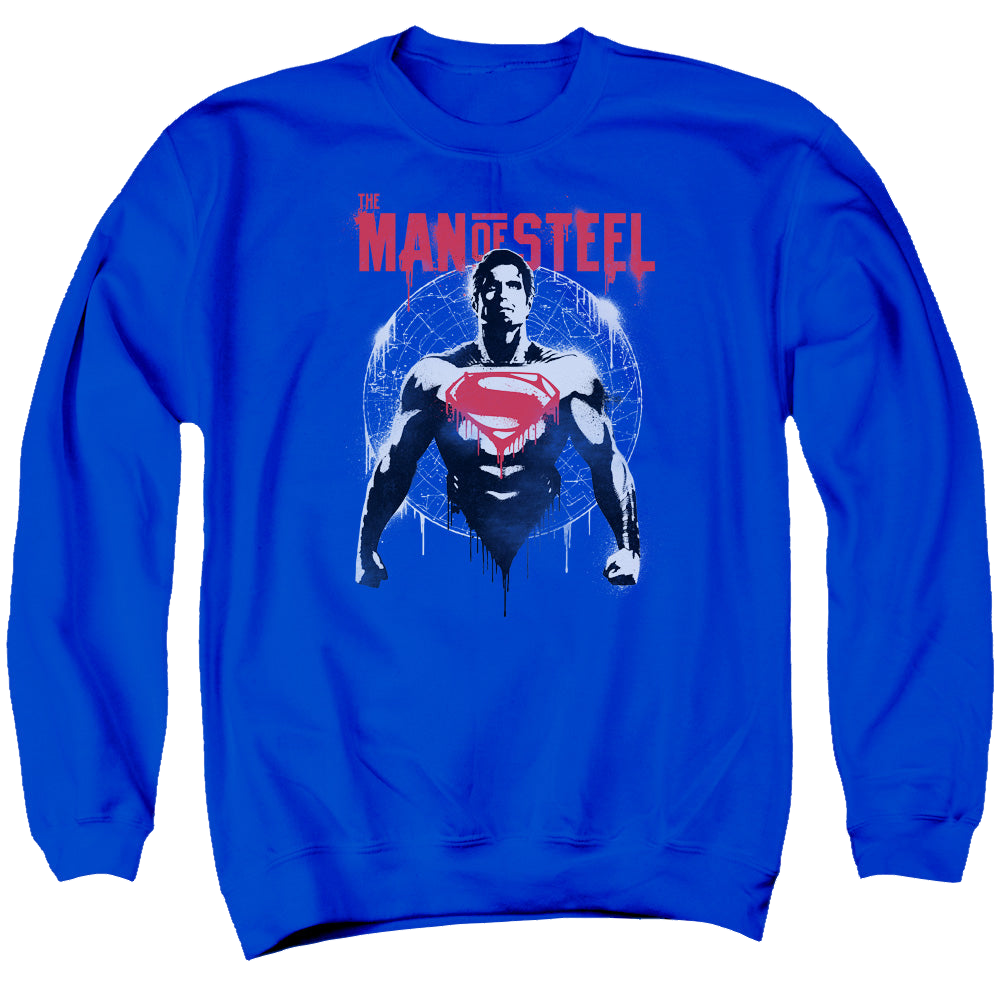 Batman v Superman Super Spray - Men's Crewneck Sweatshirt Men's Crewneck Sweatshirt Batman   