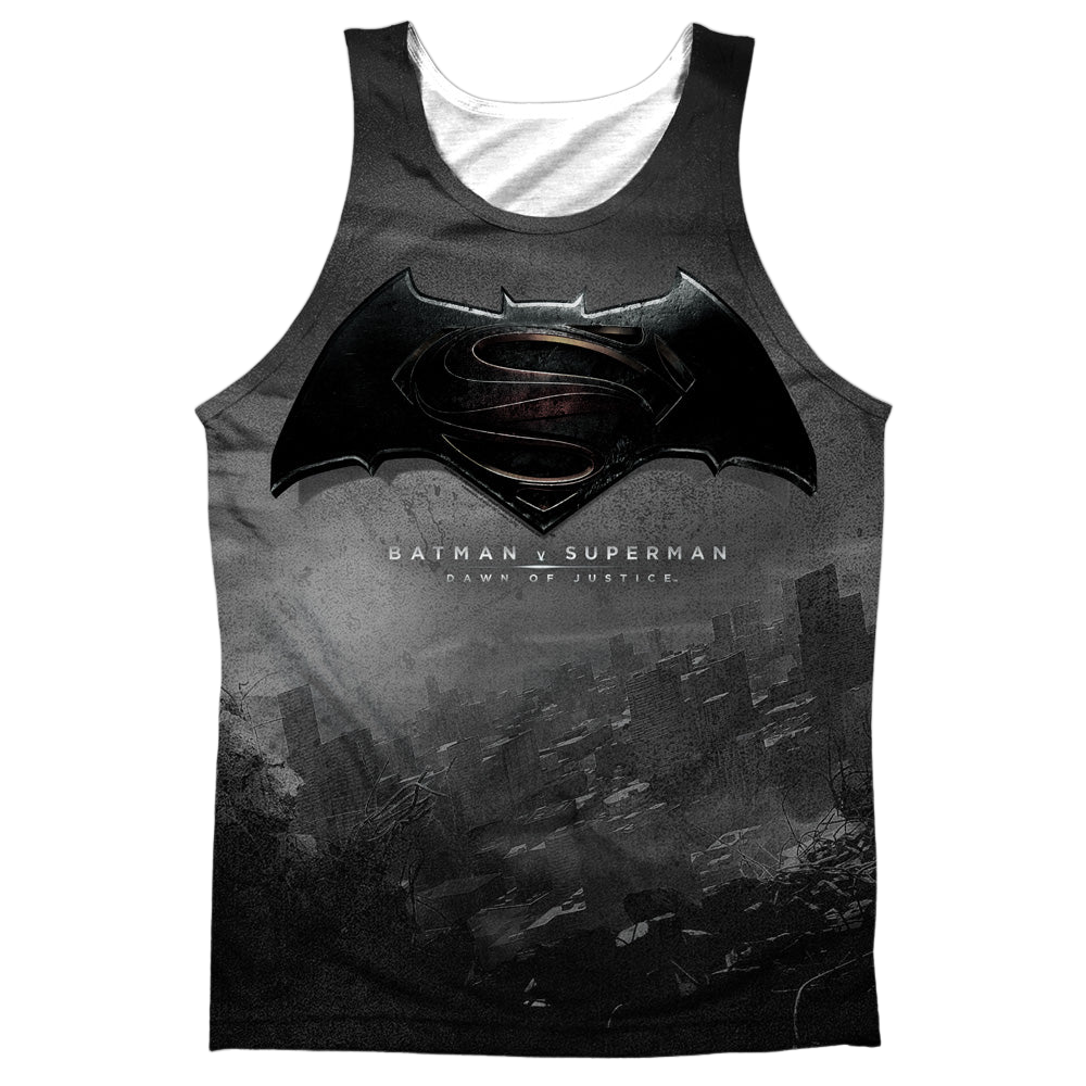 Batman v Superman Logo City - Men's All Over Print Tank Top Men's All Over Print Tank Batman   