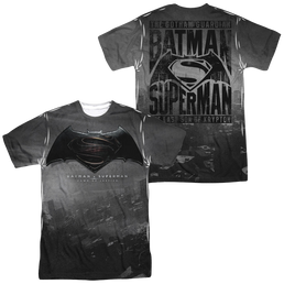 Batman v Superman Logo City (Front/Back Print) - Men's All-Over Print T-Shirt Men's All-Over Print T-Shirt Batman   