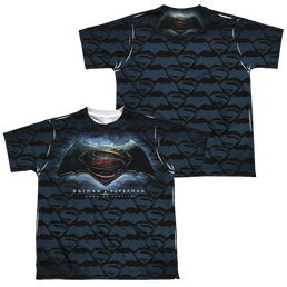 Batman v Superman Logo Pattern (Front/Back Print) - Youth All-Over Print T-Shirt Youth All-Over Print T-Shirt (Ages 8-12) Batman   