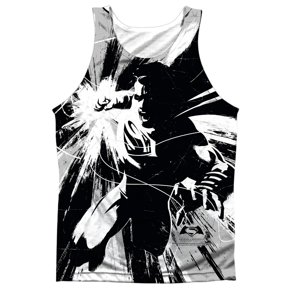 Batman v Superman Graphic Contrast - Men's All Over Print Tank Top Men's All Over Print Tank Batman   