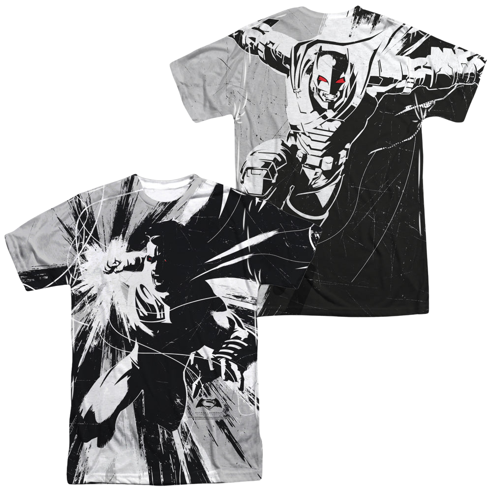 Batman v Superman Graphic Contrast (Front/Back Print) - Men's All-Over Print T-Shirt Men's All-Over Print T-Shirt Batman   