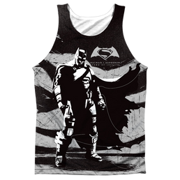 Batman v Superman Batman Contrast - Men's All Over Print Tank Top Men's All Over Print Tank Batman   