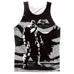 Batman v Superman Batman Contrast - Men's All Over Print Tank Top Men's All Over Print Tank Batman   