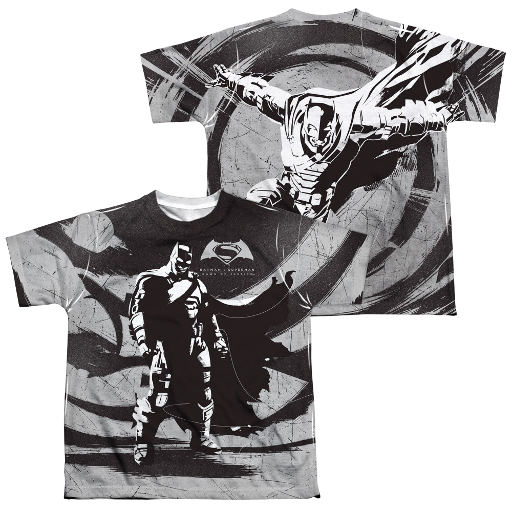Batman v Superman Batman Contrast (Front/Back Print) - Youth All-Over Print T-Shirt Youth All-Over Print T-Shirt (Ages 8-12) Batman   