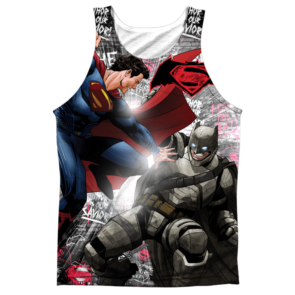 Batman v Superman Showdown - Men's All Over Print Tank Top Men's All Over Print Tank Batman   