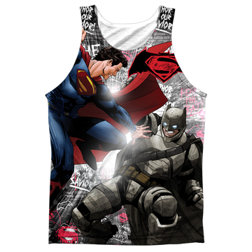 Batman v Superman Showdown men's all-over print tank