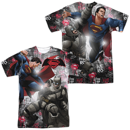Batman v Superman Showdown (Front/Back Print) - Men's All-Over Print T-Shirt Men's All-Over Print T-Shirt Batman   