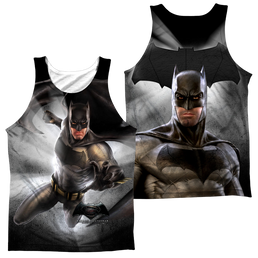 Batman v Superman Batman Light (Front/Back Print) - Men's All Over Print Tank Top Men's All Over Print Tank Batman   
