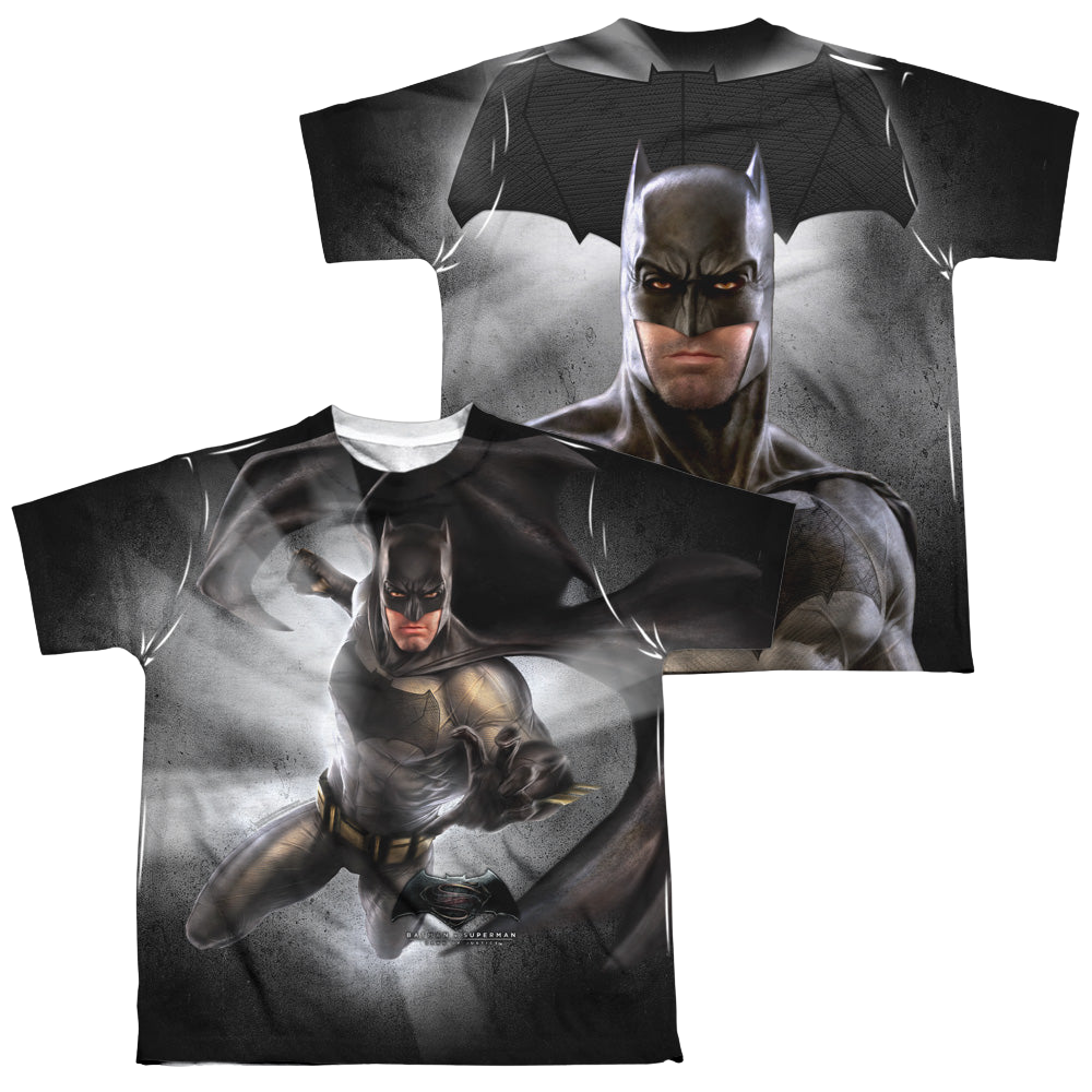 Batman v Superman Batman Light (Front/Back Print) - Youth All-Over Print T-Shirt Youth All-Over Print T-Shirt (Ages 8-12) Batman   