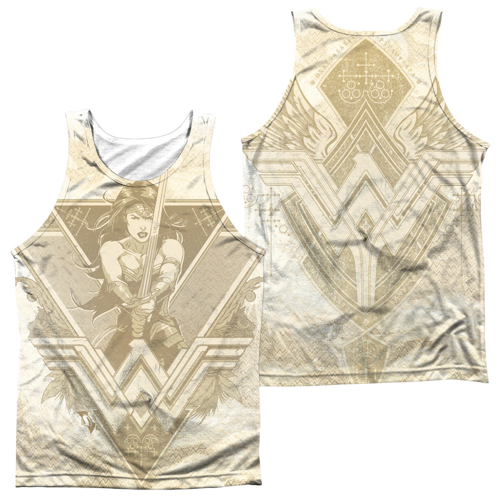 Batman v Superman Greek Goddess (Front/Back Print) - Men's All Over Print Tank Top Men's All Over Print Tank Batman   