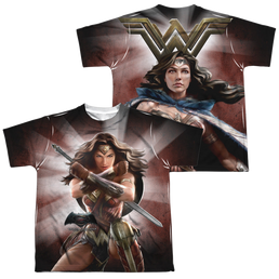 Batman v Superman Wonder Woman Light (Front/Back Print) - Youth All-Over Print T-Shirt Youth All-Over Print T-Shirt (Ages 8-12) Batman   