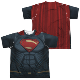 Batman v Superman Superman Uniform (Front/Back Print) - Youth All-Over Print T-Shirt Youth All-Over Print T-Shirt (Ages 8-12) Batman   