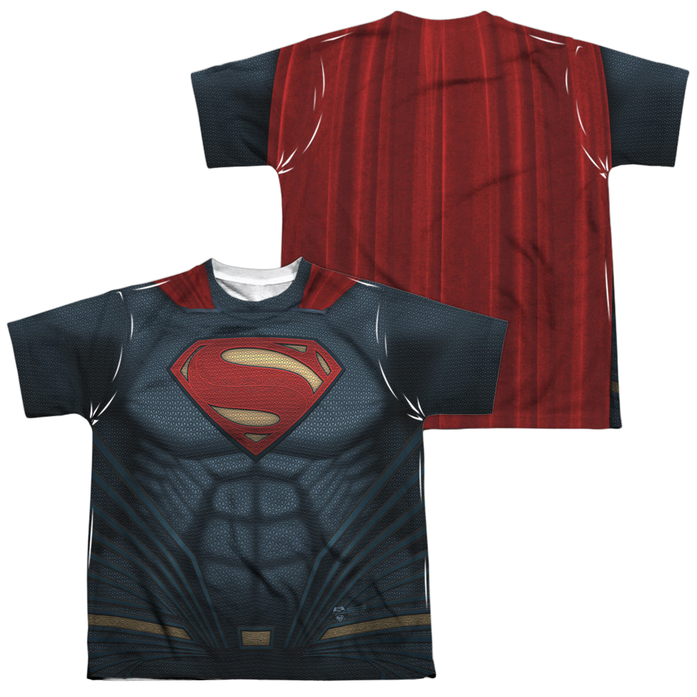 Batman v Superman Superman Uniform (Front/Back Print) - Youth All-Over Print T-Shirt Youth All-Over Print T-Shirt (Ages 8-12) Batman   