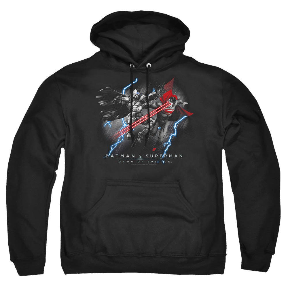 Batman v Superman Lightning V Heat Vision - Pullover Hoodie Pullover Hoodie Batman   