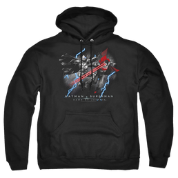 Batman v Superman Lightning V Heat Vision - Pullover Hoodie Pullover Hoodie Batman   