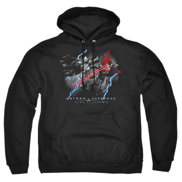 Batman v Superman Lightning V Heat Vision - Pullover Hoodie Pullover Hoodie Batman   