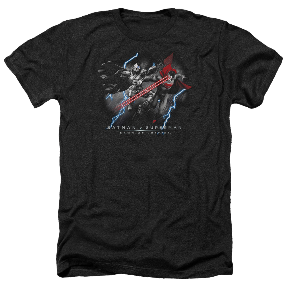 Batman v Superman Lightning V Heat Vision - Men's Heather T-Shirt Men's Heather T-Shirt Batman   