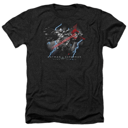 Batman v Superman Lightning V Heat Vision - Men's Heather T-Shirt Men's Heather T-Shirt Batman   