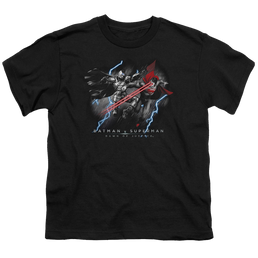 Batman v Superman Lightning V Heat Vision - Youth T-Shirt Youth T-Shirt (Ages 8-12) Batman   