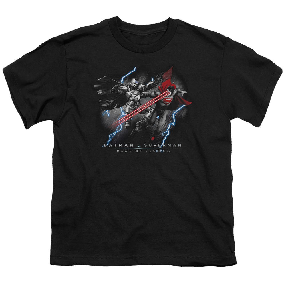 Batman v Superman Lightning V Heat Vision - Youth T-Shirt Youth T-Shirt (Ages 8-12) Batman   