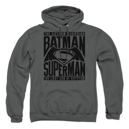 Batman v Superman Title Fight - Pullover Hoodie Pullover Hoodie Batman   
